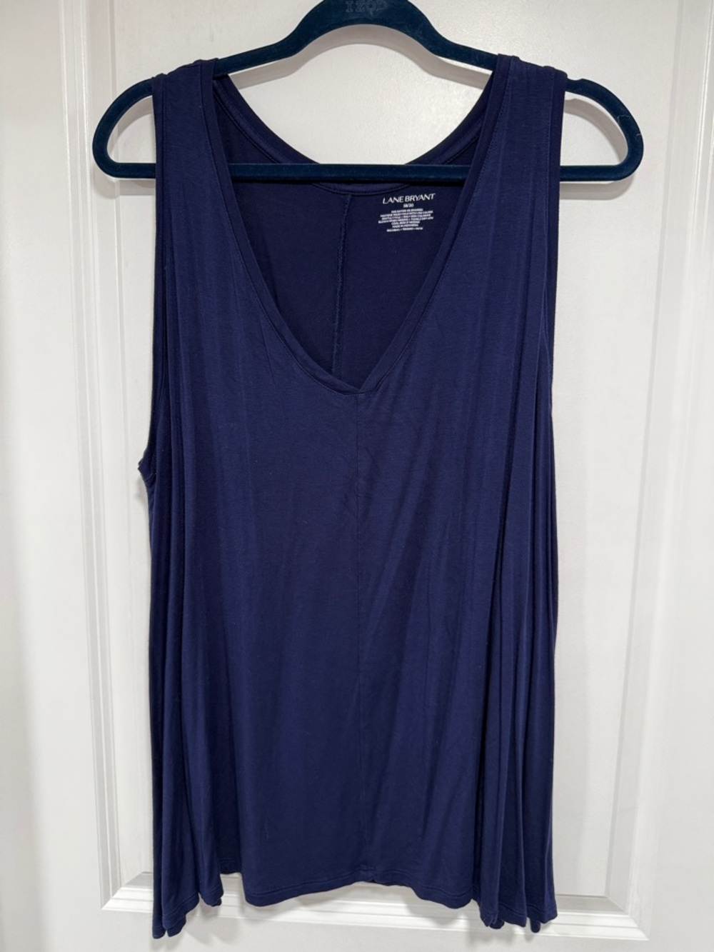 18/20 Lane Bryant Deep Navy V-Neck Swing Tank